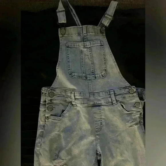 Juniors Justice denim overalls - size 12 - Picture 2 of 5